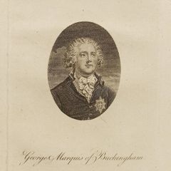 George Marquis of Buckingham 1791 Engraving