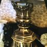 Very large Mid Century Decorative Cherub/Angels brass lamp Image 7