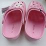 New Girls Pink Glitter Clogs Size 8 Junior Image 3