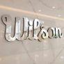 Mirror Gold Acrylic Logo Lettering - Custom Cut Wall Sign, Any Logo or Name Image 4