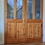 Glass Double Pine Doors Image 3