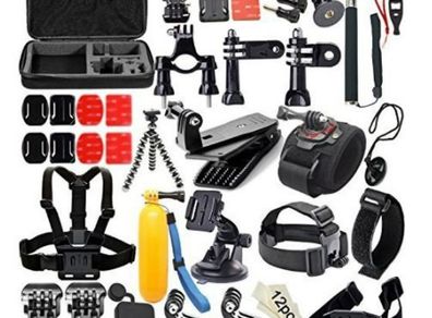 Tenlacum Accessories for Gopro,50-In-1 Action Camera Accessory Kit for GoPro Hero Session Action Camera Mounts with Case and Essentials