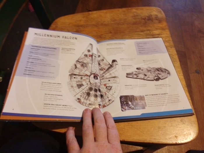 star wars millennium falcon model and book unopened