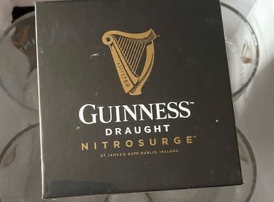 Guinness Draught Nitrosurge Device with 4 Guinness glasses brand new