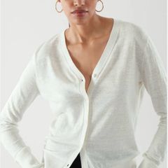 COS linen and silk cardigan