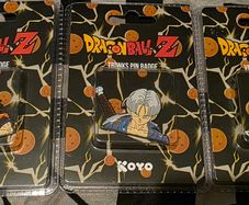 Dragon Ball Z Koyo Official Sealed Pin Badge Set Goku, Vegeta & Trunks