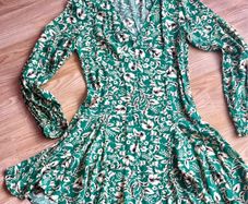 ZARA Green Floral Mini Dress - Size M/10/38