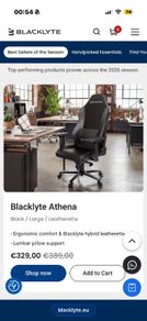 Blacklyte Athena gaming chair
