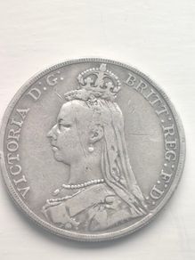 1888 Queen Victoria silver crown