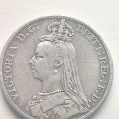 1888 Queen Victoria silver crown