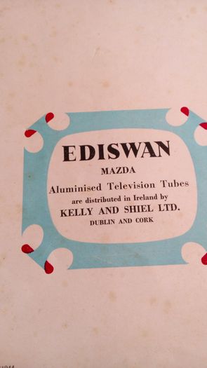 Vintage Booklet. "A Peep Behind The Screens". Advice to people thinking of buying a TV.