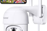 Security Camera Outdoor 3MP, PTZ Outdoor Camera (9X Zoom),360 Degree CCTV Camera WiFi Camera with Motion Tracking, Two-Way Talk,15m Color Night Vision, Siren Alarm (FREE SHIPPING)