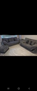 Zana 3&2 sofas Grey plus 2 console. Tables