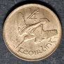 Beautiful Ireland 1946 Farthing 1/4 d coin Image 3