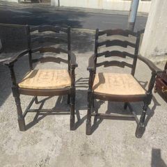 Free - 2 x Mahogany carver chairs