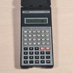 CASIO FX-100c vintage scientific calculator and case