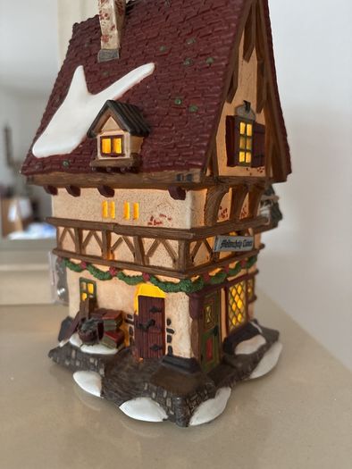 Heritage Village - The Melancholy Tavern - Handpainted Porcelain