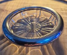 Vintage Crystal Coaster/ Ashtray