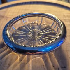 Vintage Crystal Coaster/ Ashtray