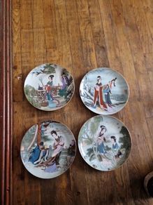 geisha girl plates