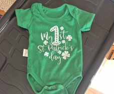 St Patrick's day baby vest