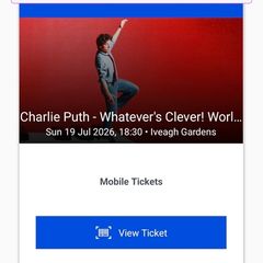 charlie puth tickets