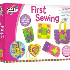 5 Childrens Sewing Kits, Craft Kit for Kids - Introduction to Sewing, Colourful Learn to Sew Set - Step by Step Guide - Make a Bag, Frame, Purse and More - Ages 5 Years Plus