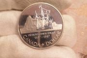 1987 Canada Silver Proof Dollar Coin