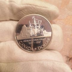 1987 Canada Silver Proof Dollar Coin