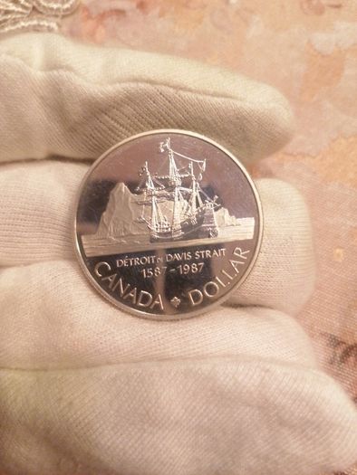 1987 Canada Silver Proof Dollar Coin