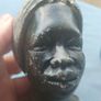 2x Tribal carved stone heads Image 6