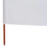 9-panel Wind Screen Fabric 1200x120 cm Sand White Image 5