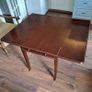 Mahogany Extendable Drop-Leaf Table with Drawer Image 4