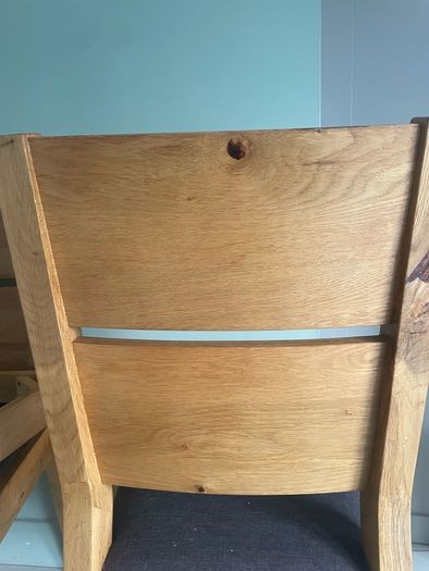 4 solid oak chairs
