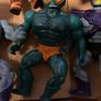 Vintage 80s Action Figure Lot MOTU Skeletor Merman, Rock Lords Granite, Super Naturals Hologram Image 4