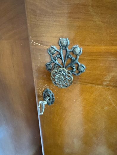 Vintage Art Deco Waterfall Wardrobe Set Ladies and Gentlemans Wardrobes