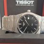 Tissot PRX 40mm Black Dial Steel Case Bracelet Watch T1374101105100 Image 9