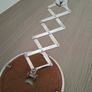 Stunning art deco top quality extending arm wall mounted bathroom shaving vanity mirror. Image 5