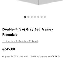 Double wooden bed