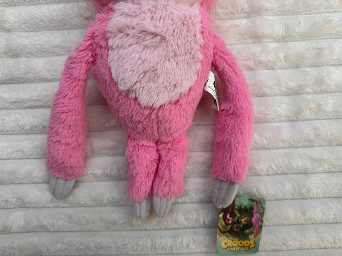 Sash The Croods New Age Pink Three Toed Sloth Plush Soft approx. 33cm. Pleae see photos
