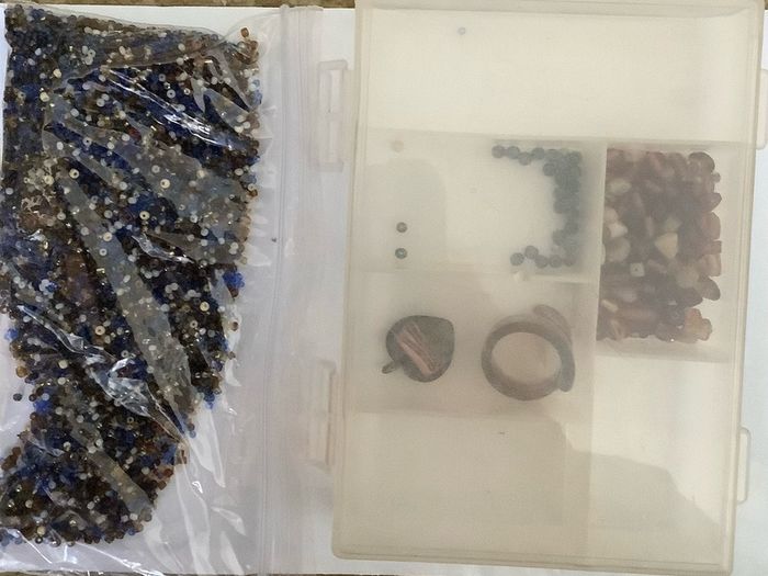 Beads for embroidery or jewellery