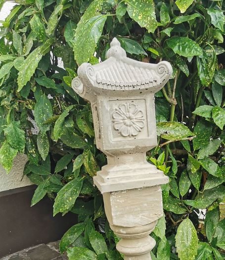 Asian Garden ornament -japanesse style pagoda on pedestal