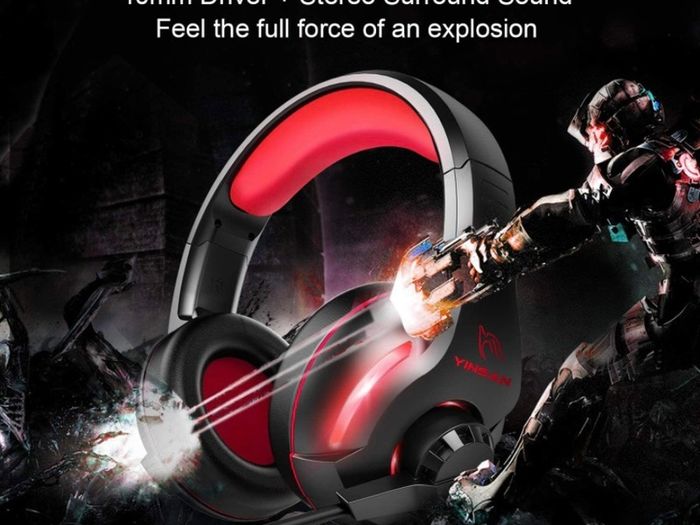 Gaming Headset for Nintendo Switch, PS4 Headset with Mic Xbox One Gaming Headphone with Surround Stereo & LED Light, Compatible with PC/PS5/Xbox Series X/S (USB Extension Cable Contained), MULTIPLE COLOURS AVAILABLE (FREE POSTAGE)