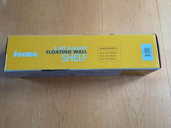 3 Set U-Shape Floating Wall Shelf