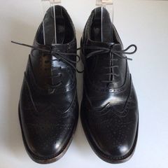 Mens Samuel Windsor Black all leather Brogues size 8 Handmade in England