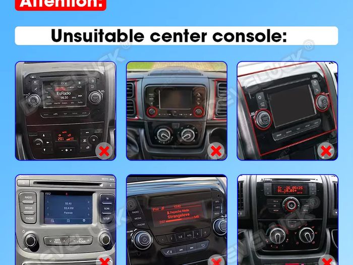 Android Radio for Fiat Ducato Peugeot Boxer Citroen Jumper 2006-2022 Carplay Auto Car Radio Multimedia Player GPS Navigation Screen