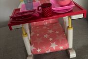 Our Generation Doll Table High Chair, Meal Set &amp; Picnic Basket