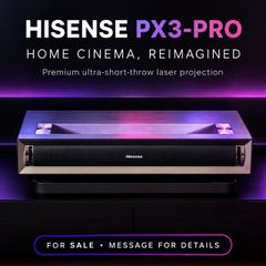Hisense PX3-PRO 4K UST Laser - 3D IMAX Dolby Vision Atmos Harman Kardon - Mint 6YR Warranty 2031