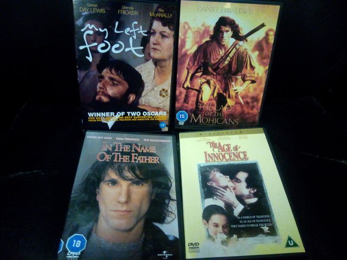 Daniel Day-lewis Dvd Collection My Left Foot Lincoln Last of the Mohicans etc