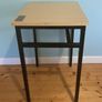 Sleek Compact Desk | Wooden Top with Sturdy Metal Frame Image 2